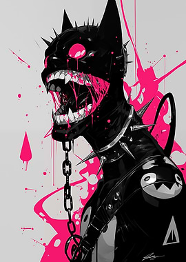 Spiked Masked Figure with Chain