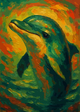 Dolphin Painting Art