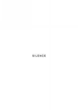 Echoes of Silence, Minimalist Typography Poster