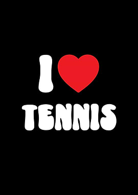 I Love Tennis Sport Graphic