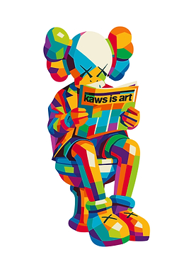 Kaws is Art Colorful Pop Art