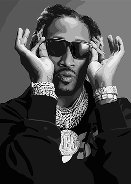 Future Portrait Black and White