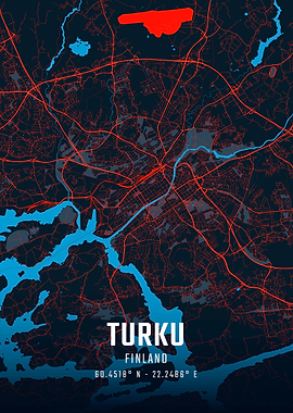 Turku City Map