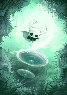 Hollow Knight in Green Forest