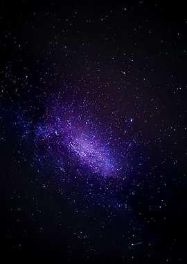 Purple Galaxy in Dark Space