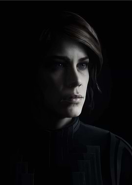 Woman in Dark Portrait