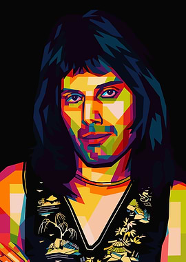 Freddie Mercury Pop Art Portrait