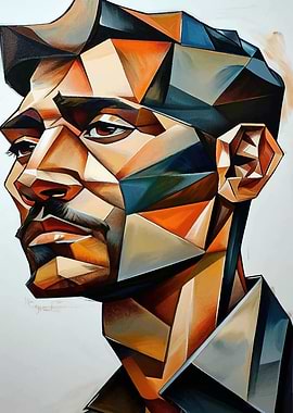 Geometric Portrait of a Man