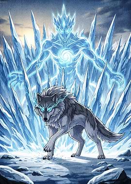 Ice Wolf and Elemental Guardian