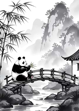 Panda Bridge Bamboo