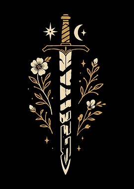 Sword and Floral