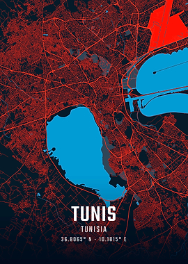 Tunis City Map