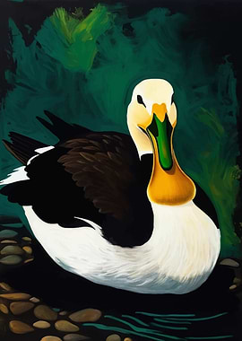 Duck Portrait Painting