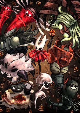 Hollow Knight Characters Illustration