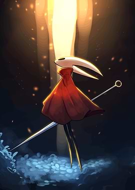 Hornet from Hollow Knight digital art