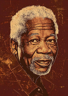 Morgan Freeman portrait Fan Art
