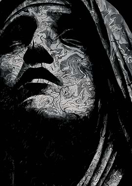 Monochrome Abstract Portrait