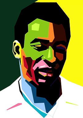 Pele Pop Art Portrait