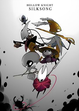 Hollow Knight: Silksong characters illustration