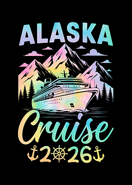 Alaska Cruise 2026 Tie Dye Design