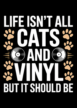 Cats and Vinyl Graphic Design