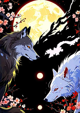 Wolves Moon Animal