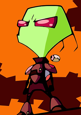 Invader Zim cartoon character illustration