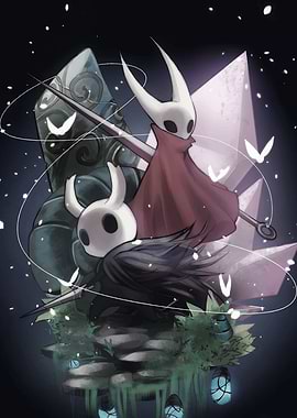 Hollow Knight characters illustration