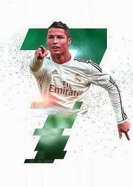 Cristiano Ronaldo Number 7 Portrait