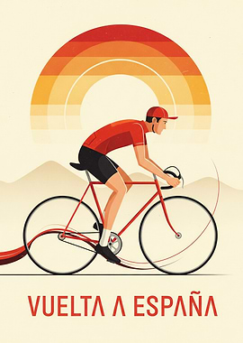 Vuelta a España Cycling Poster