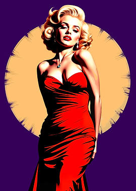 Hollywood Starlet Retro Pop Art
