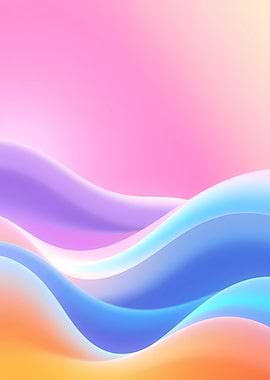 Abstract Pastel Waves