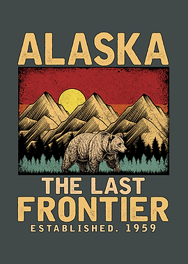Alaska: The Last Frontier Vintage Poster