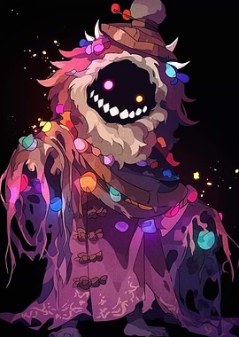 Mysterious Glowing Creature in Dark