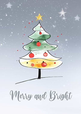 Merry and Bright Christmas Tree