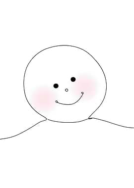 Simple Smiling Face Minimalist Line Art