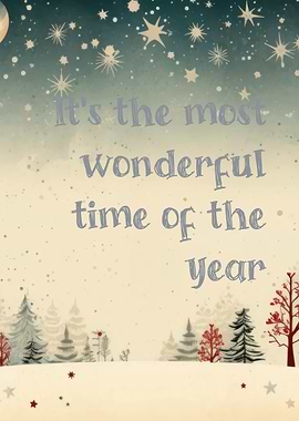 Wonderful Time of the Year Holiday Scene