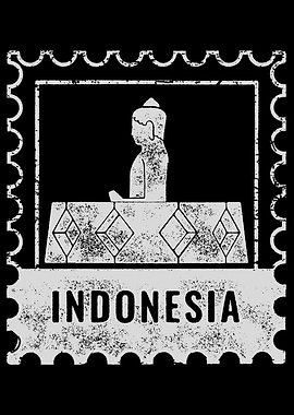 Indonesia Stamp Buddha Statue