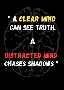 Clear Mind Sees Truth Poster