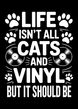 Cats and Vinyl Graphic Design