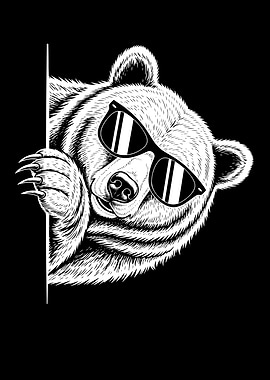 Cool Bear with Sunglasses