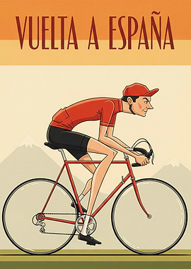 Vuelta a España Cycling Poster