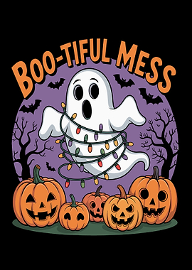 Boo-tiful Mess Halloween Cartoon