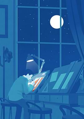 Architect at Work Illustration