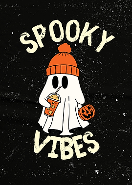 Spooky Vibes Halloween Ghost