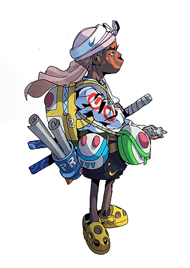 Stylized Character with Nike Accessories