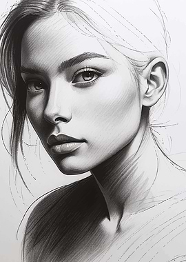 Monochrome Portrait of a Woman