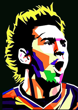 Lionel Messi Pop Art Portrait