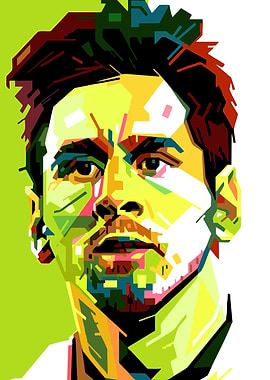 Lionel Messi Pop Art Portrait