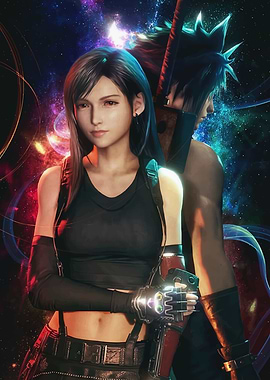 Tifa and Cloud Final Fantasy VII